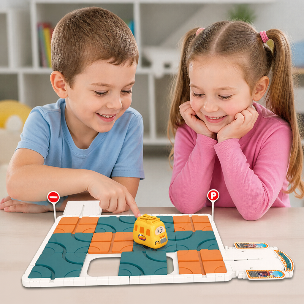 Sliding Track Maze Puzzle Game