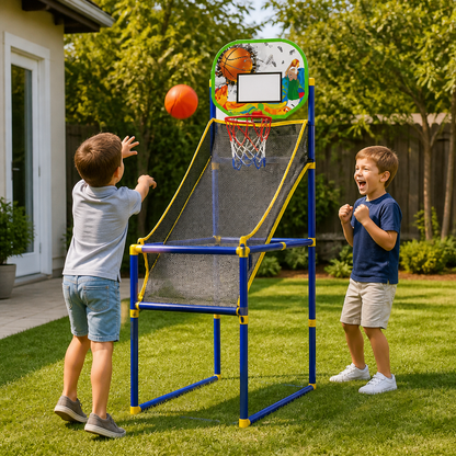 Adjustable Kids Basketball Hoop Set - That Grows With Your Kids