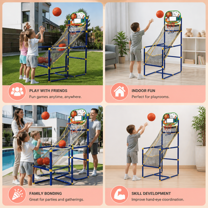 Adjustable Kids Basketball Hoop Set - That Grows With Your Kids