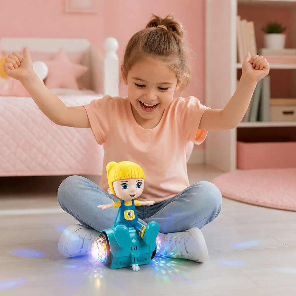 Interactive 360° Dancing Balance Toy with Lights & Music