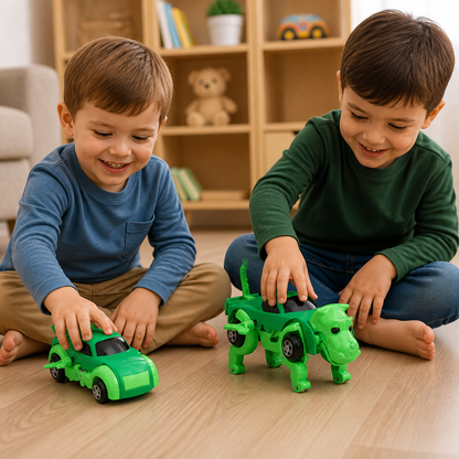 Wind-Up Transforming Animal Car Toy