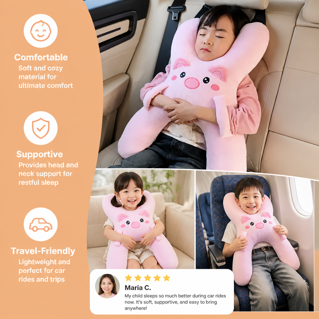 Kids Travel Sleep Support Pillow
