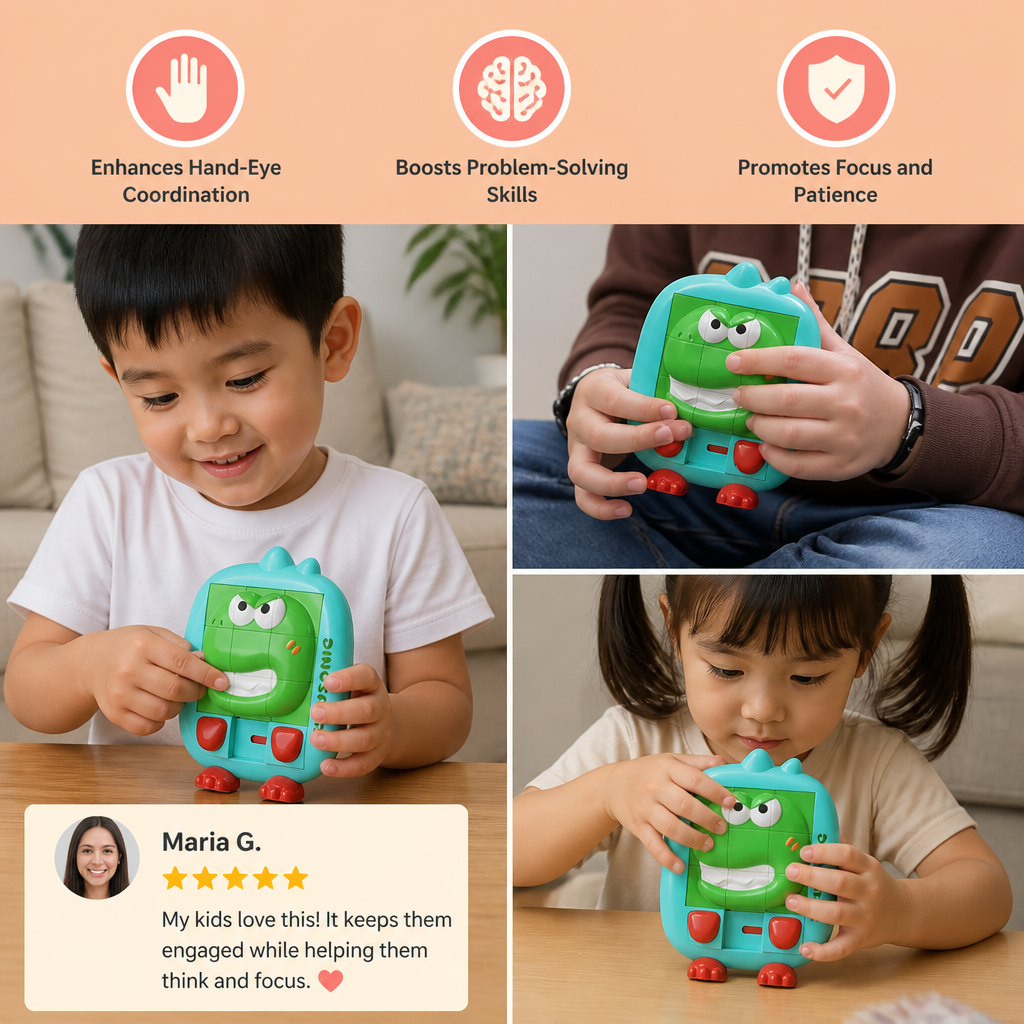 Educational Animal Sliding Puzzle Game