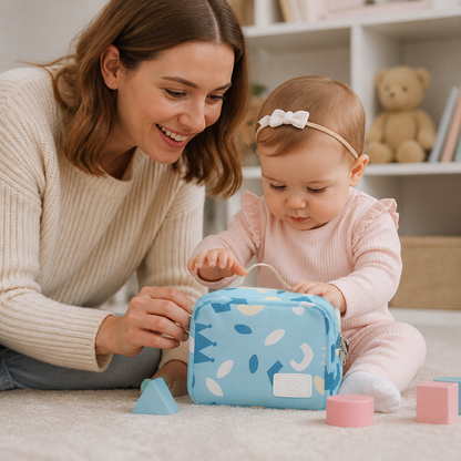 3in1 Stroller Organizer Bag – Waterproof Diaper Caddy with Insulated Pockets