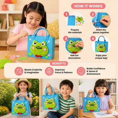 Kids DIY Plush Tote Bag Craft Kit