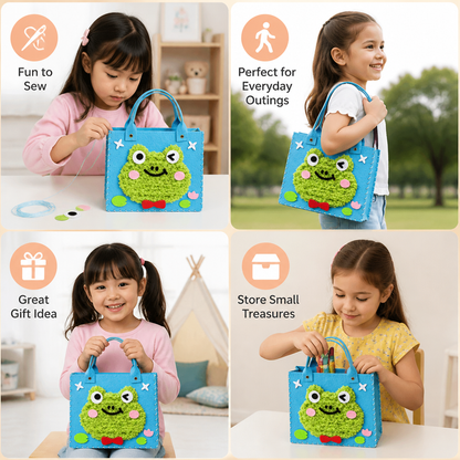 Kids DIY Plush Tote Bag Craft Kit
