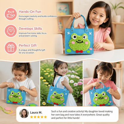 Kids DIY Plush Tote Bag Craft Kit