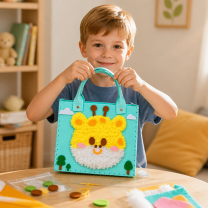 Kids DIY Plush Tote Bag Craft Kit