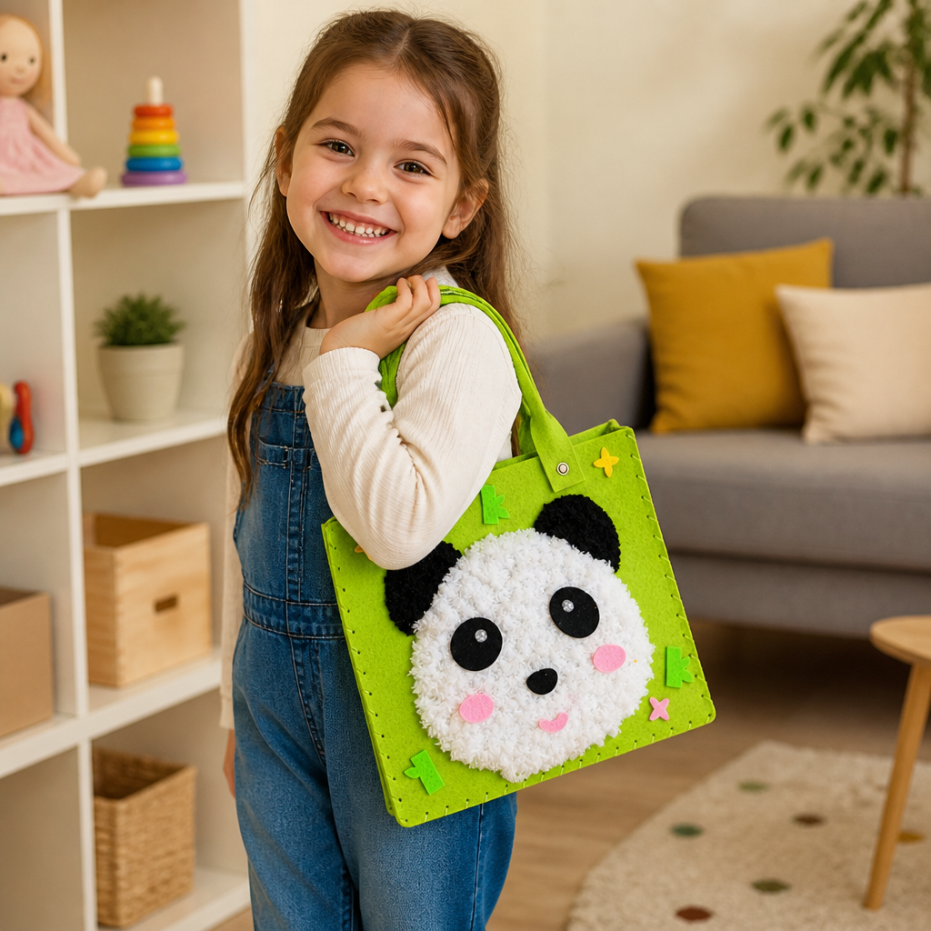 Kids DIY Plush Tote Bag Craft Kit
