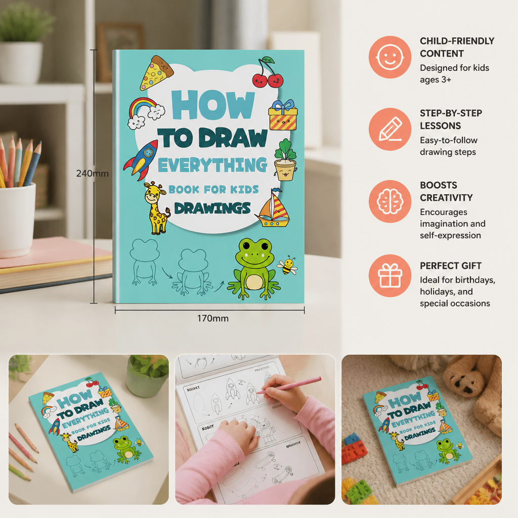 Montessori How to Draw Activity Book – Step-by-Step Learning & Drawing Practice