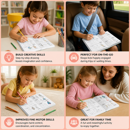Montessori How to Draw Activity Book – Step-by-Step Learning & Drawing Practice