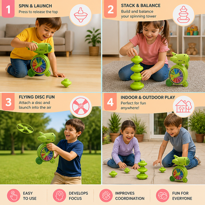 5-in-1 Gyro Educational Toy – Spinning, Balancing & Stacking Skill Game for Kids