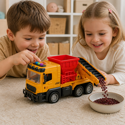 Construction Dump Truck Toy with Lights & Sounds