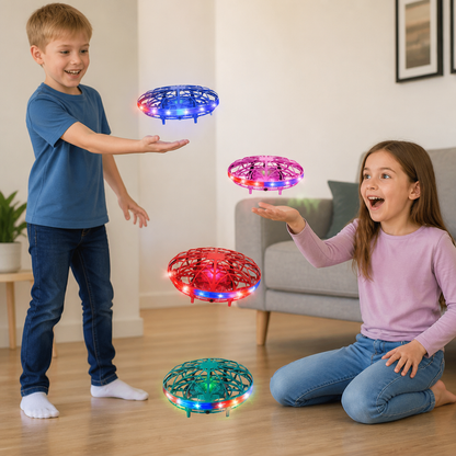 Motion-Sensing LED UFO Flying Drone