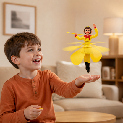 Interactive Flying Monkey Toy with Motion Sensor & LED Lights