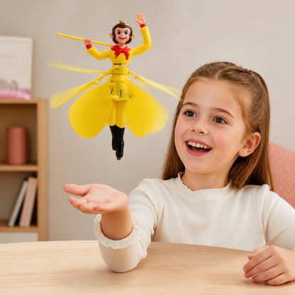 Interactive Flying Monkey Toy with Motion Sensor & LED Lights