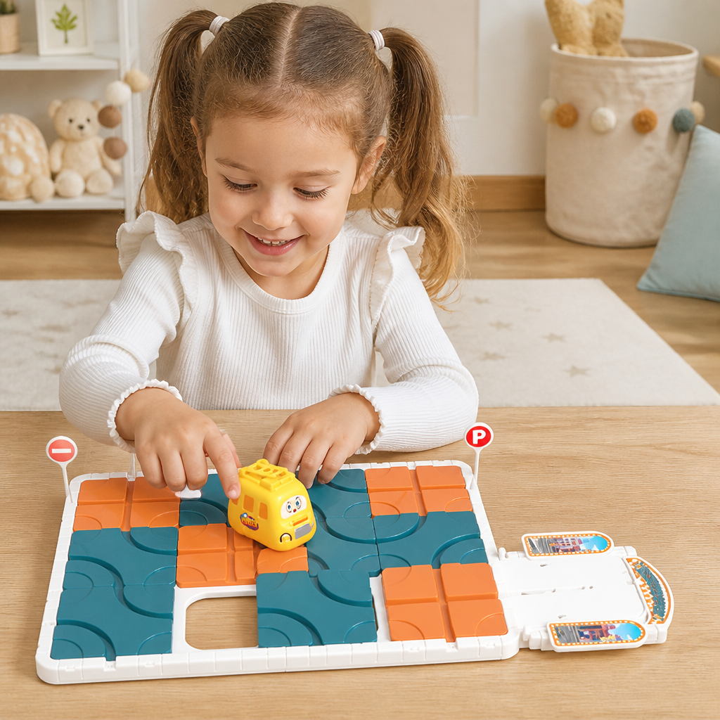 Sliding Track Maze Puzzle Game