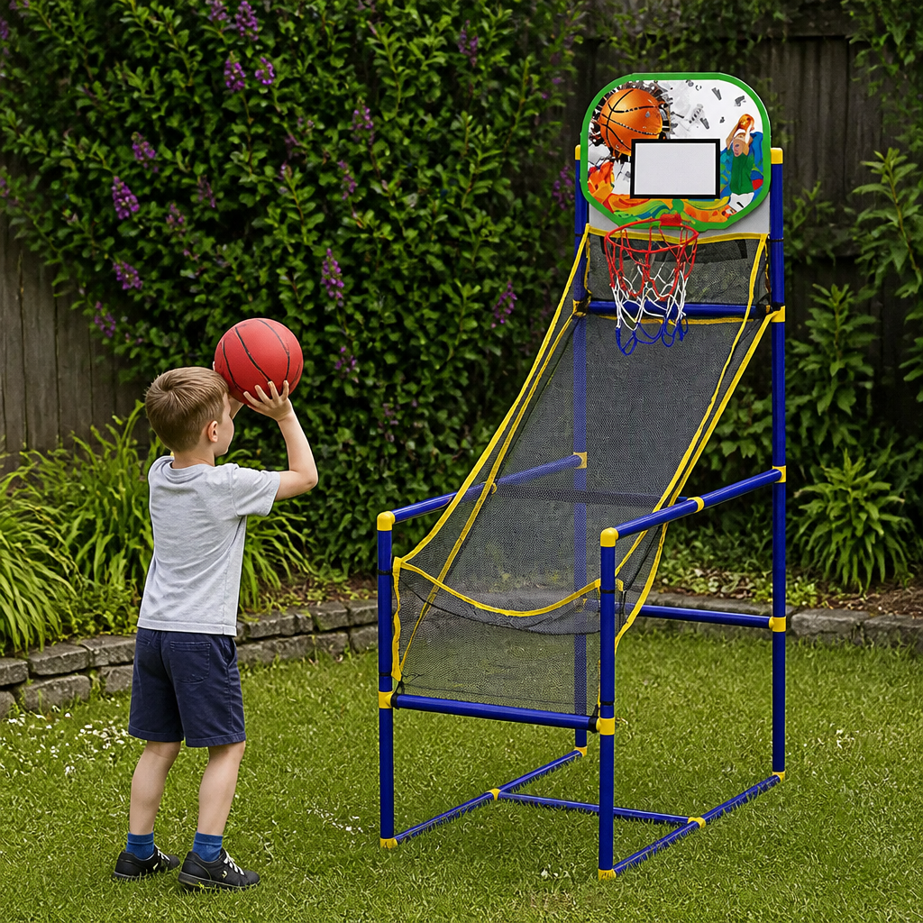 Adjustable Kids Basketball Hoop Set - That Grows With Your Kids