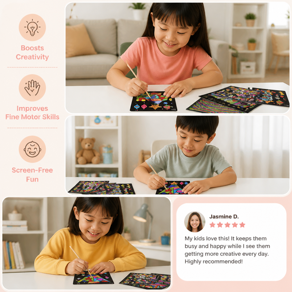 DIY Foil Art Craft Kit for Kids