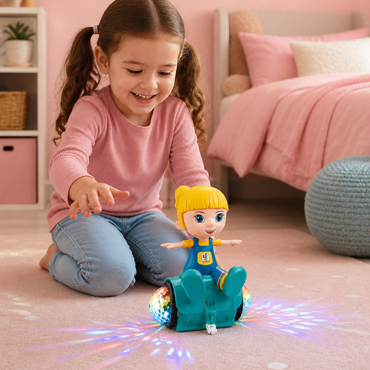 Interactive 360° Dancing Balance Toy with Lights & Music