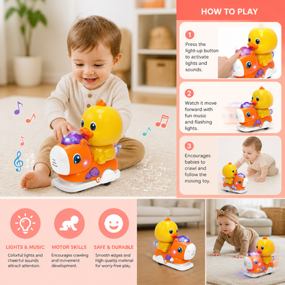 Interactive Animal Swing Toy with Music & Lights