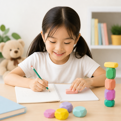 Stack & Build Gem Eraser Set