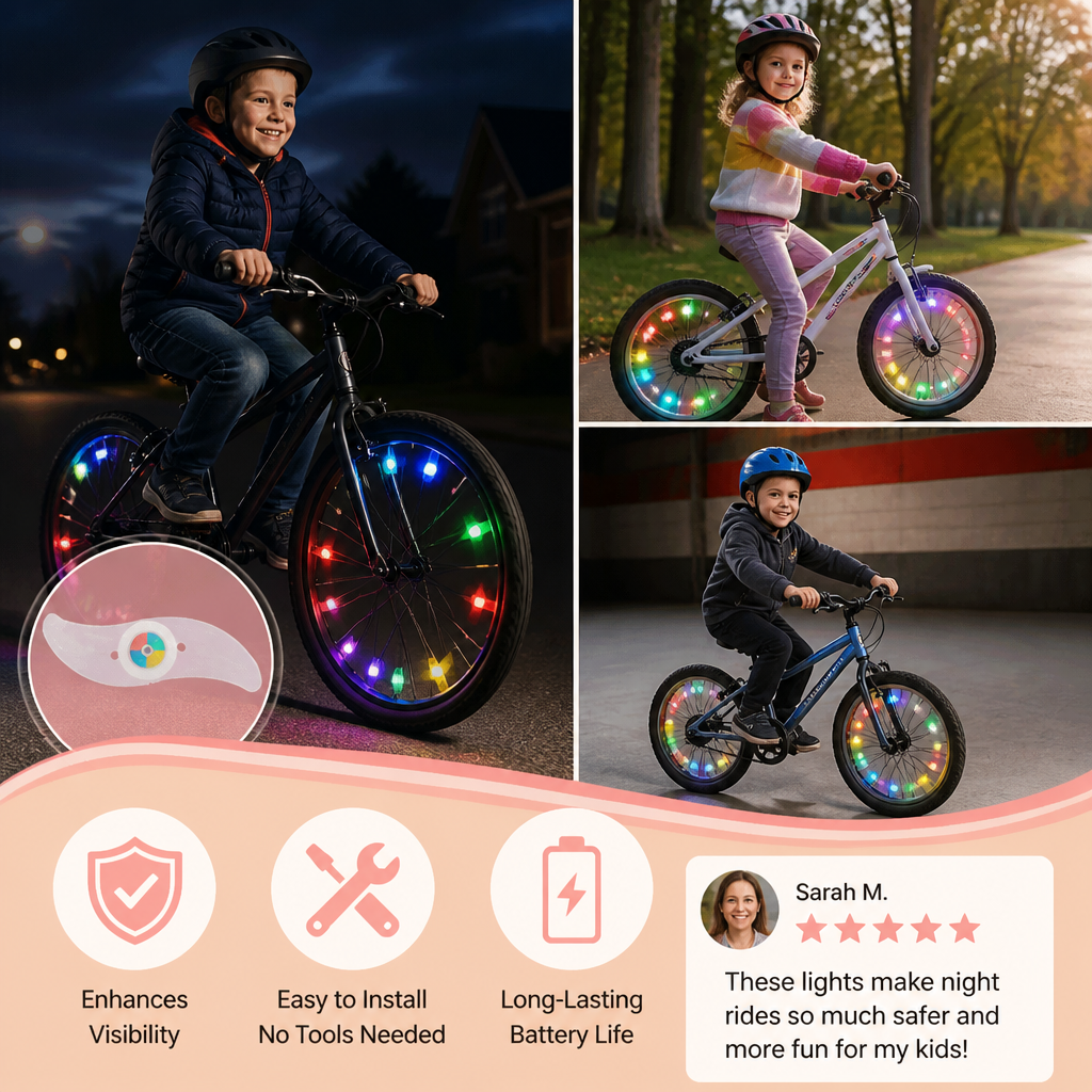 Colorful LED Bicycle Wheel Spoke Lights