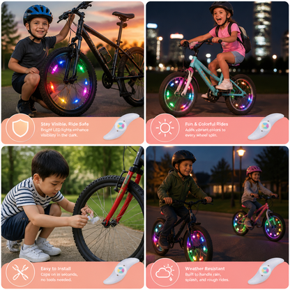 Colorful LED Bicycle Wheel Spoke Lights