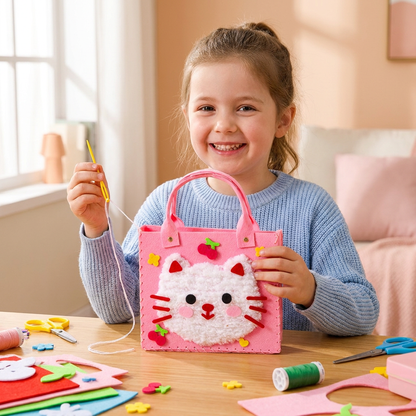 Kids DIY Plush Tote Bag Craft Kit