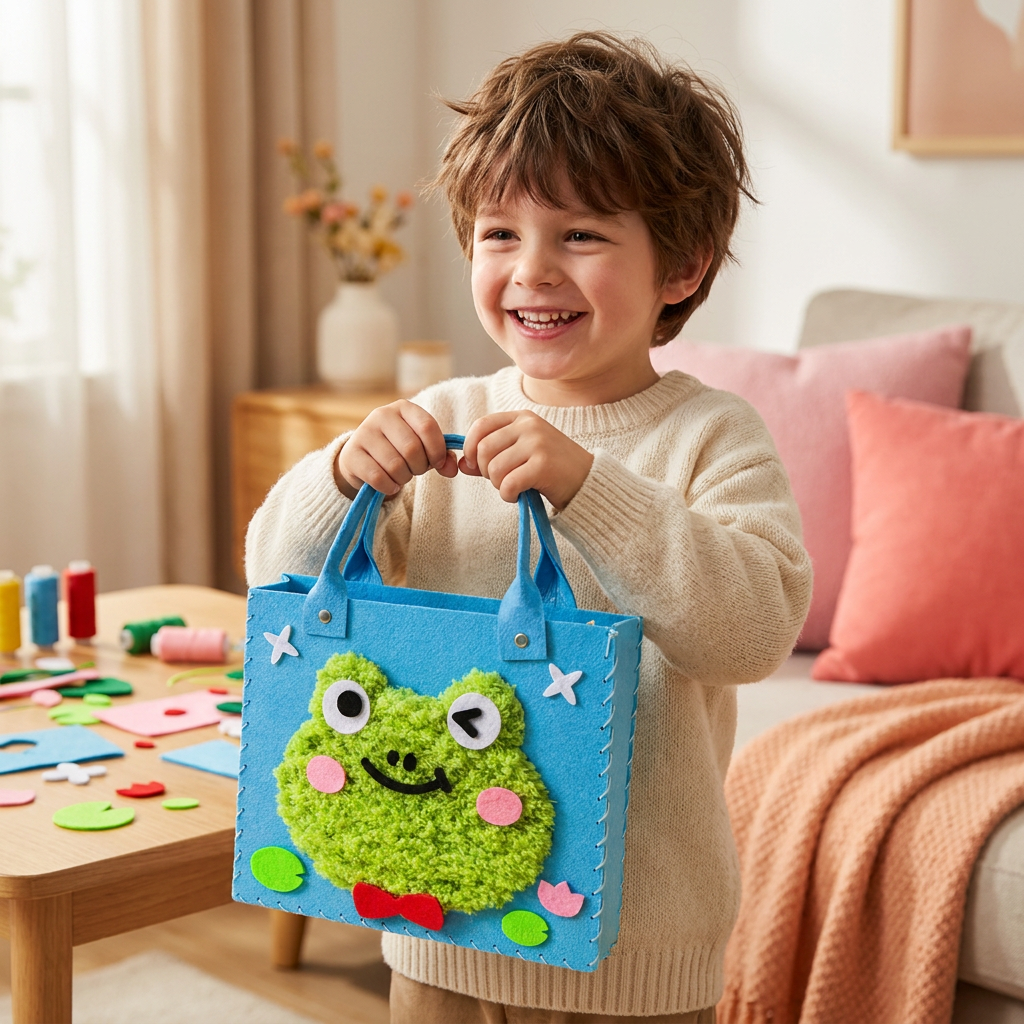 Kids DIY Plush Tote Bag Craft Kit