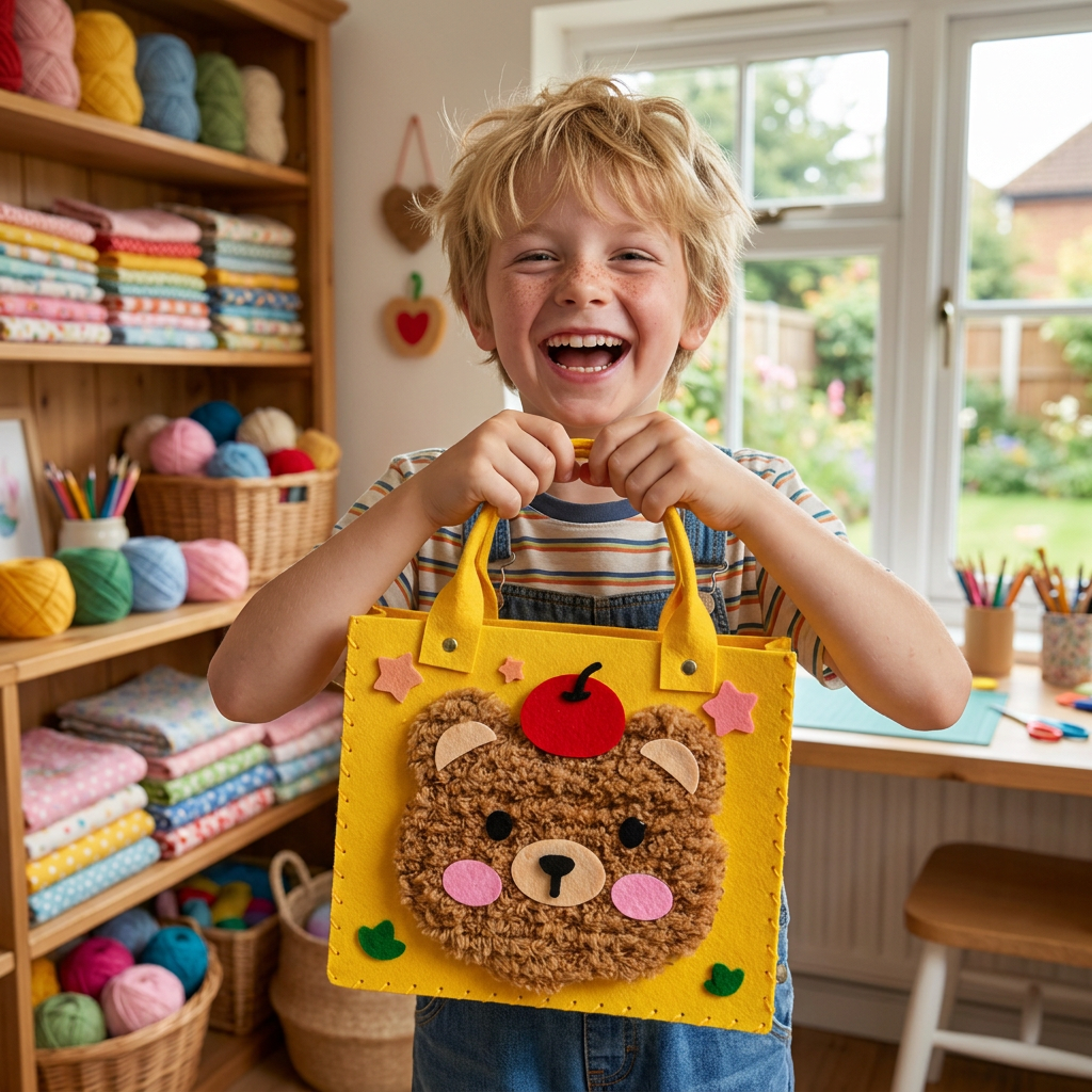 Kids DIY Plush Tote Bag Craft Kit