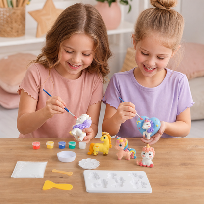 DIY Animal Plaster Painting Kit – Mold, Paint & Create Craft Set for Kids