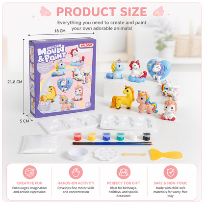 DIY Animal Plaster Painting Kit – Mold, Paint & Create Craft Set for Kids