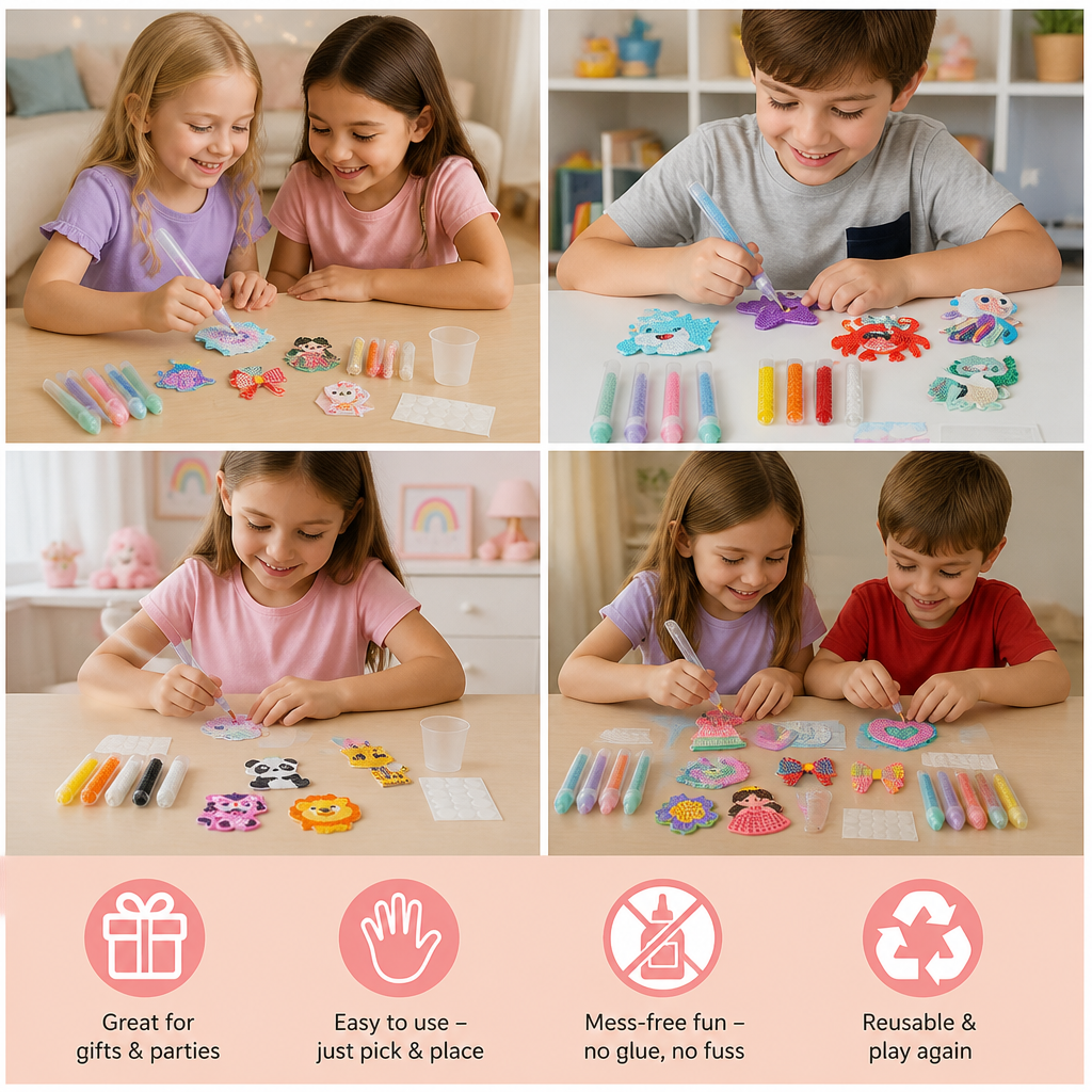 DIY Bead Art Pen Kit – Create & Decorate Animal Designs