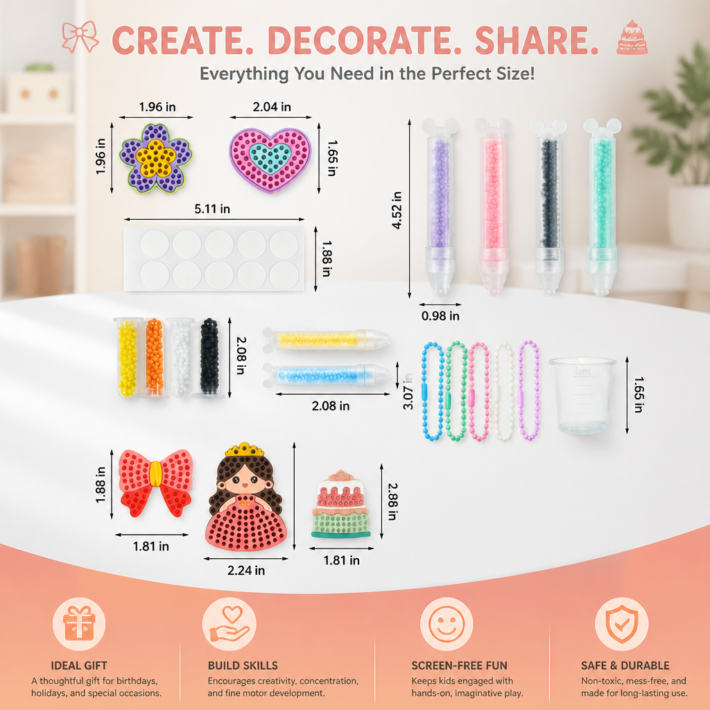 DIY Bead Art Pen Kit – Create & Decorate Animal Designs