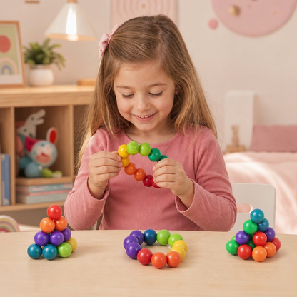 Colorful 3D Ball Building Set – Creative Construction & Fine Motor Skills Learning Toy for Kids