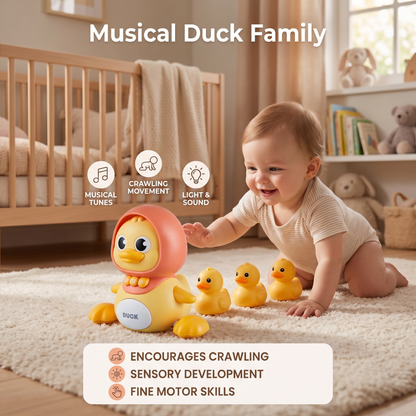 Musical Duck Family Crawling & Learning Toy for Babies