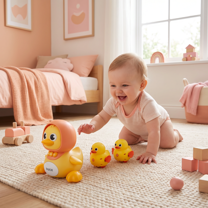Musical Duck Family Crawling & Learning Toy for Babies