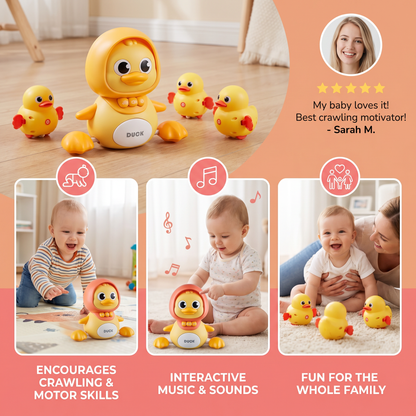 Musical Duck Family Crawling & Learning Toy for Babies
