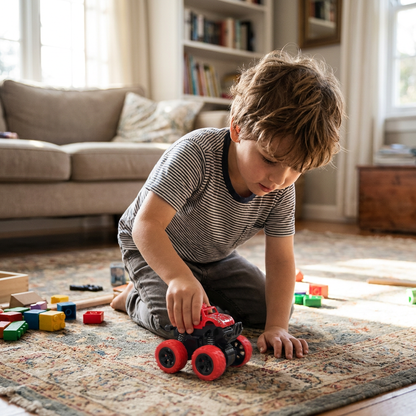 Friction-Powered Monster Truck Stunt Car for Kids