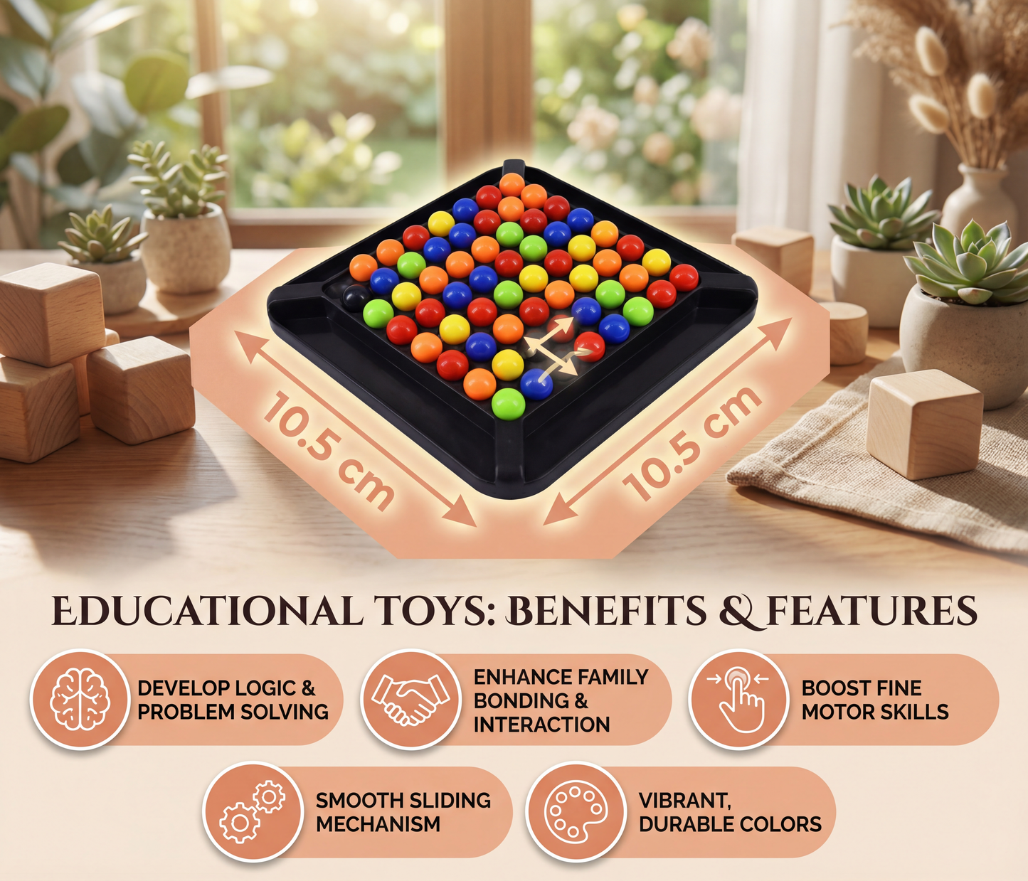 Color Match Logic Game – Interactive Marble Puzzle for Kids & Adults