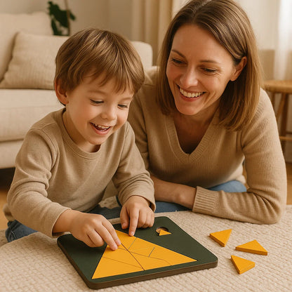 Wooden Tangram Puzzle Game