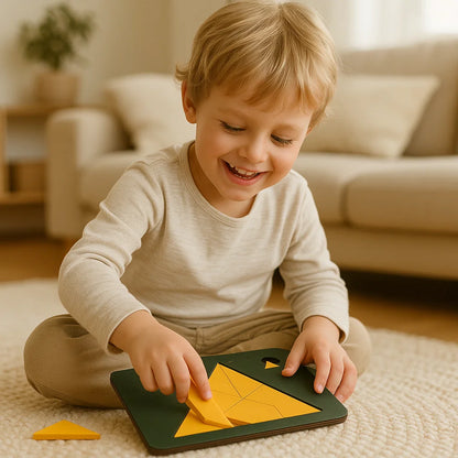 Wooden Tangram Puzzle Game