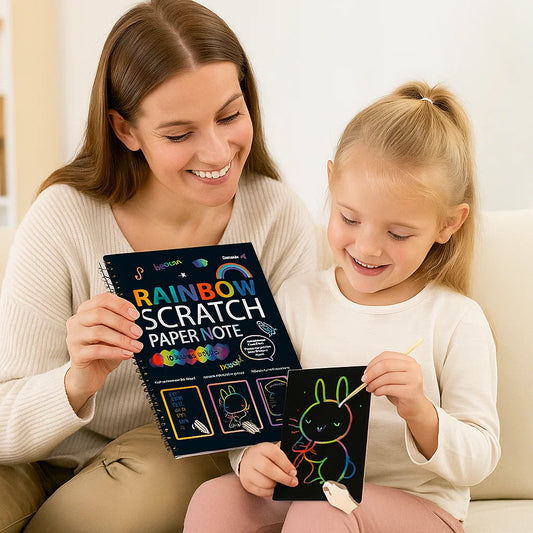 Magical Rainbow Scratch Paper
