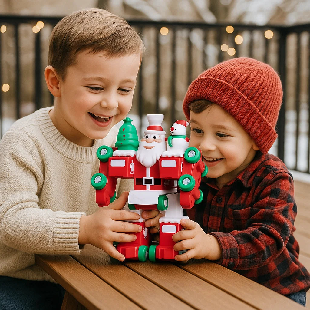 2in1 Transforming Christmas Train and Santa Robot
