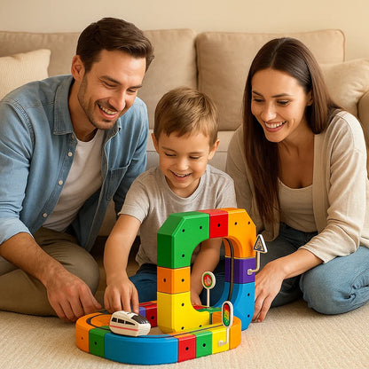 Magic Cube Train Track – Kids Toy