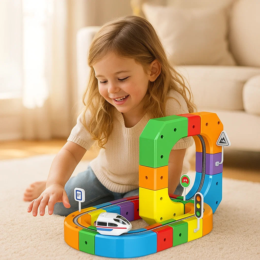 Magic Cube Train Track – Kids Toy