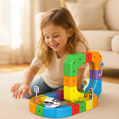 Magic Cube Train Track – Kids Toy