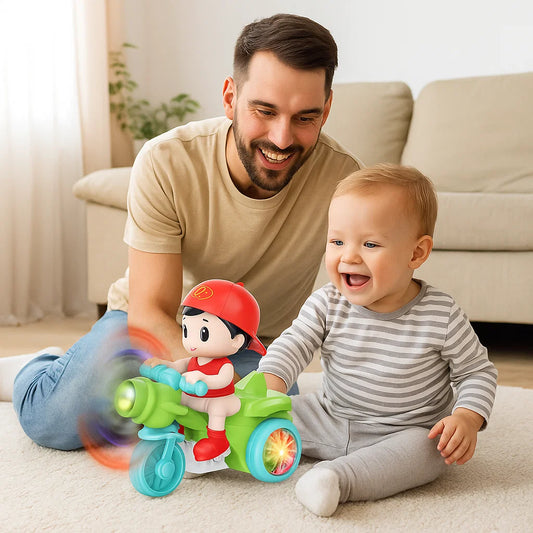 Light-Up Musical Kids Stunt Scooter Toy