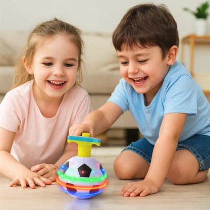 Luminous LED Football Spinning Top Toy